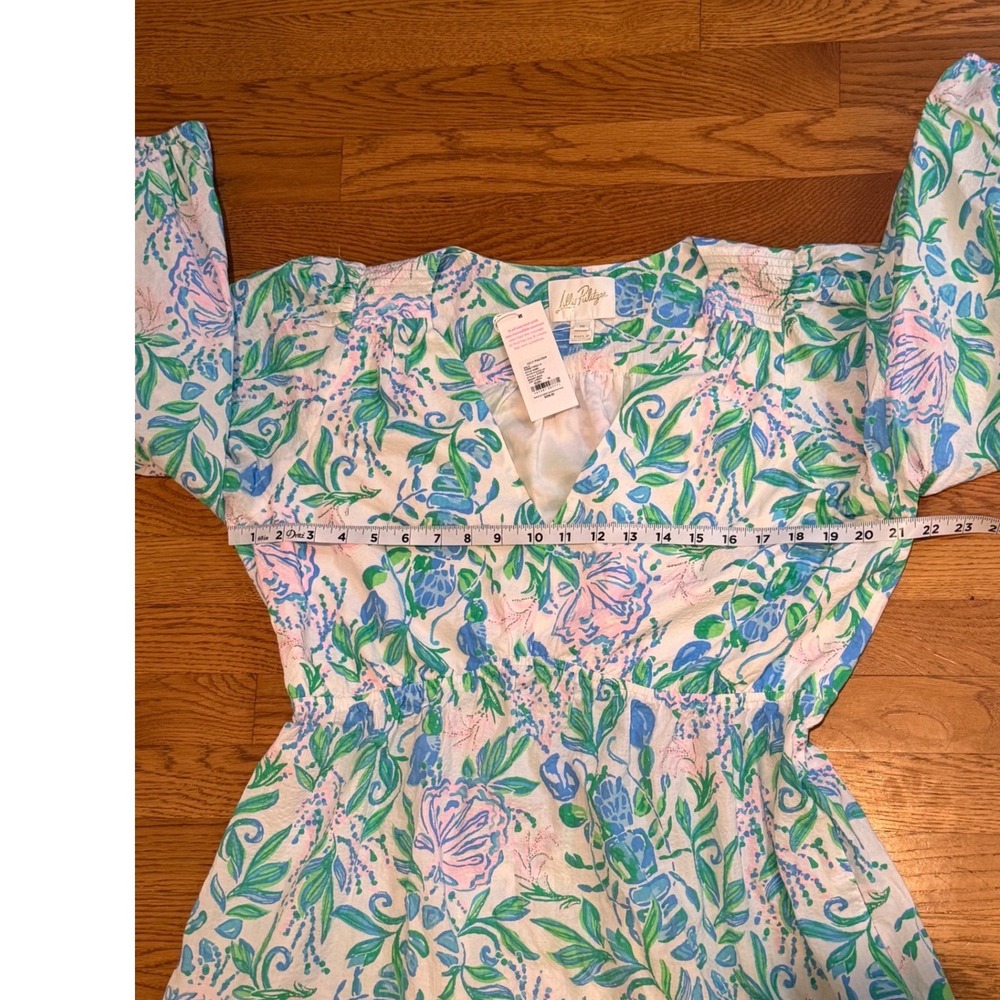 Lilly Pulitzer Deacon V-Neck Maxi Dress Resort White Just A Pinch Floral 16 NWT - Picture 6 of 8